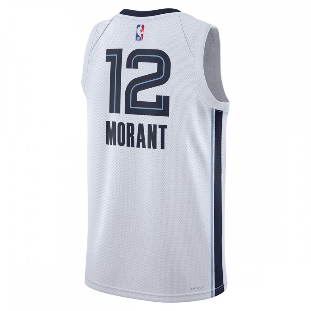 Ja Morant Memphis Grizzlies Unisex 2022/23 Swingman Jersey - Association Edition - White-Pro Kit Vault | Brand New 26/27 Sports Jerseys